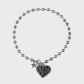 eireve-fw-25-dalmatian-puppy-dot-ball-chain-choker-necklace-silver-s