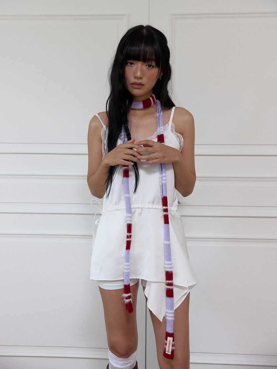 meenderi-fw-25-soft-hairy-stripe-mini-muffler-lavender-lavender-s