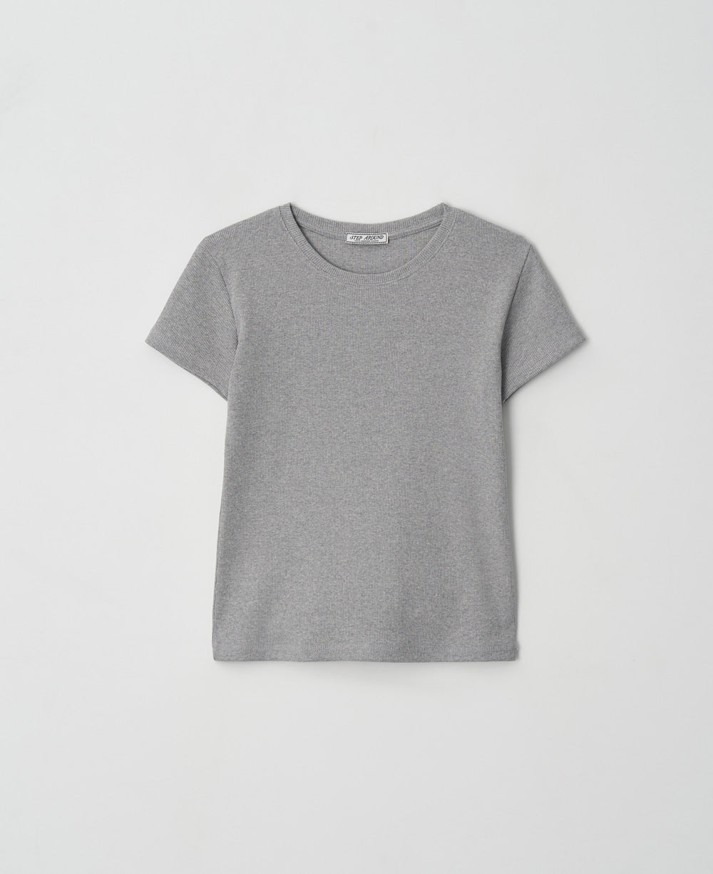 step-around-ss-26-slim-fit-rib-half-sleeve-tee-melange-melange-s
