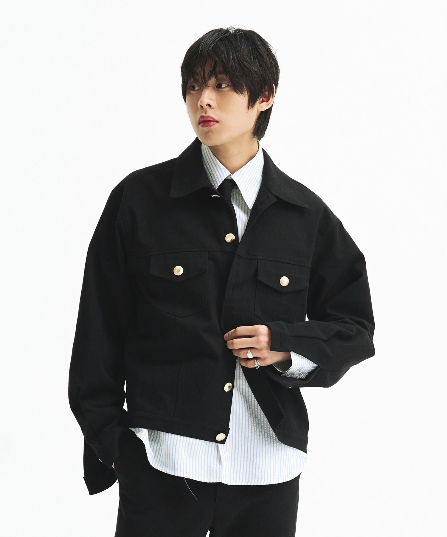 la-mer-ma-maison-ss-25-gold-b-denim-jacket-black