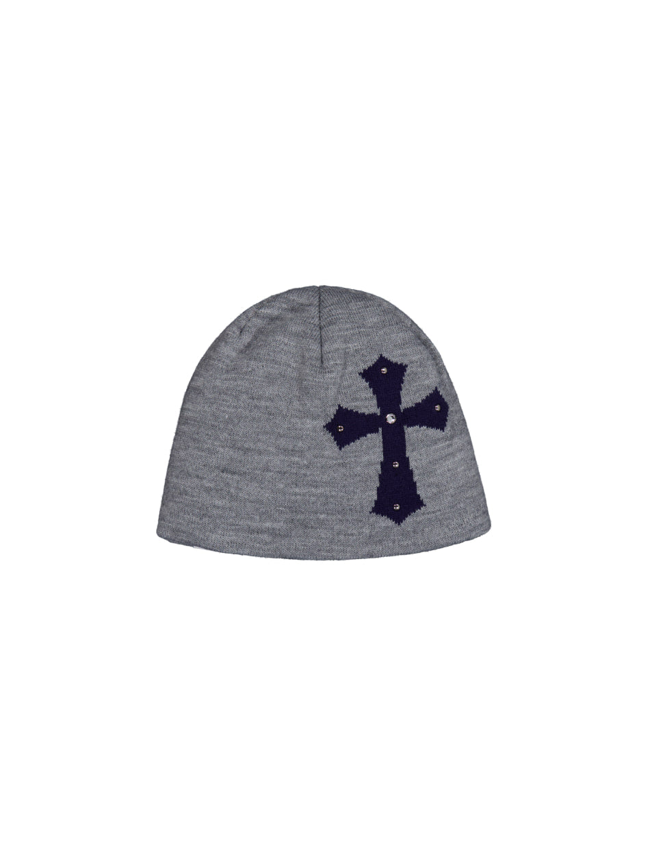 setup-exe-winter-25-cross-studded-beanie-melange-gray-melange-gray-s