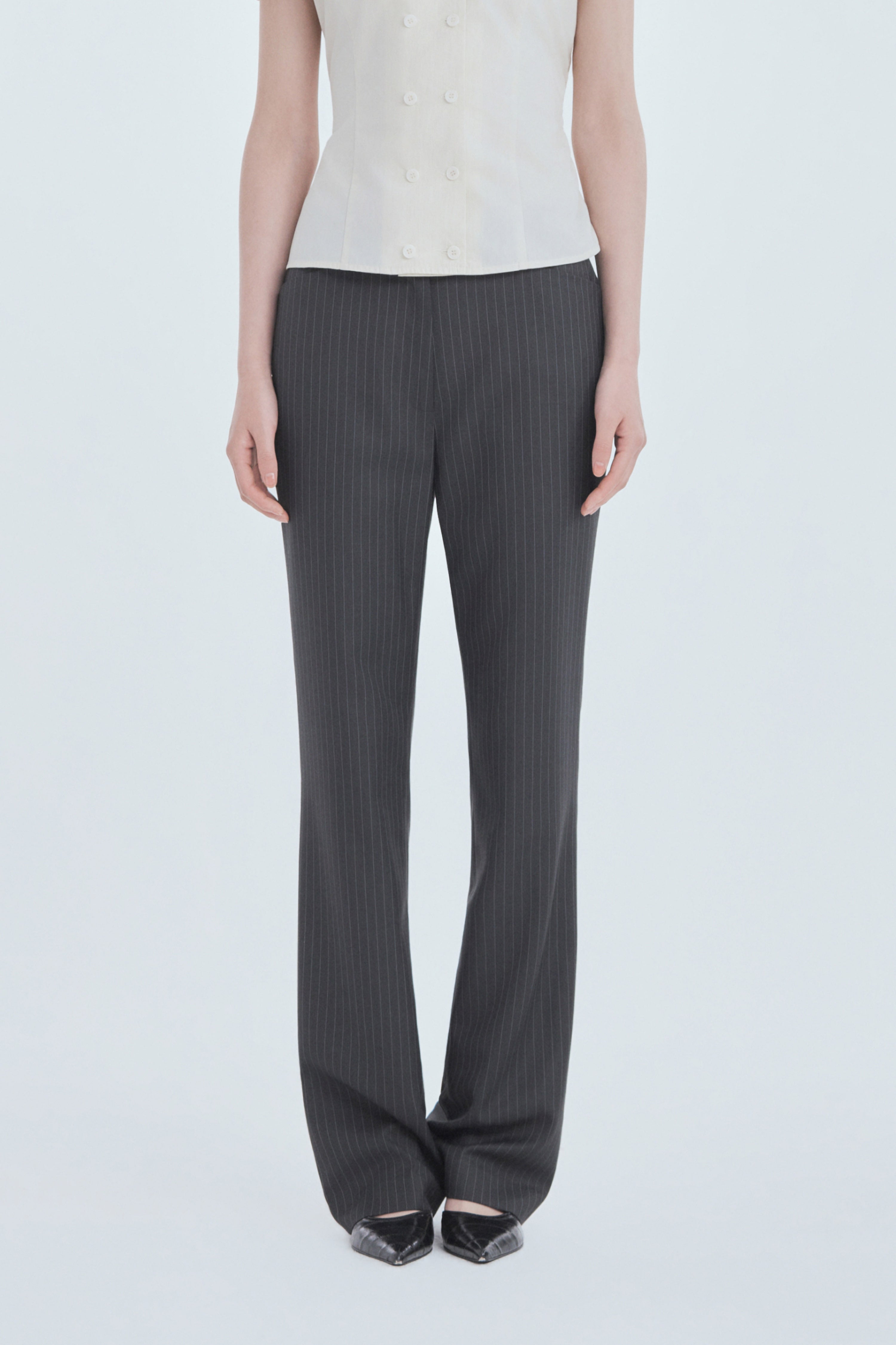 mausoleum-fw-26-emma-tailored-semi-bootcut-slacks-charcoal-charcoal-s