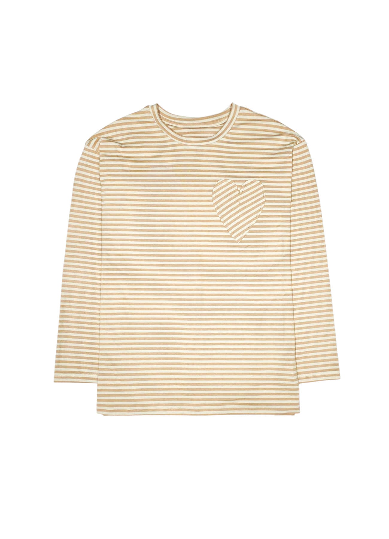 yahn-sisi-fw-25-heart-patch-stripe-long-sleeve-caramel-caramel-s