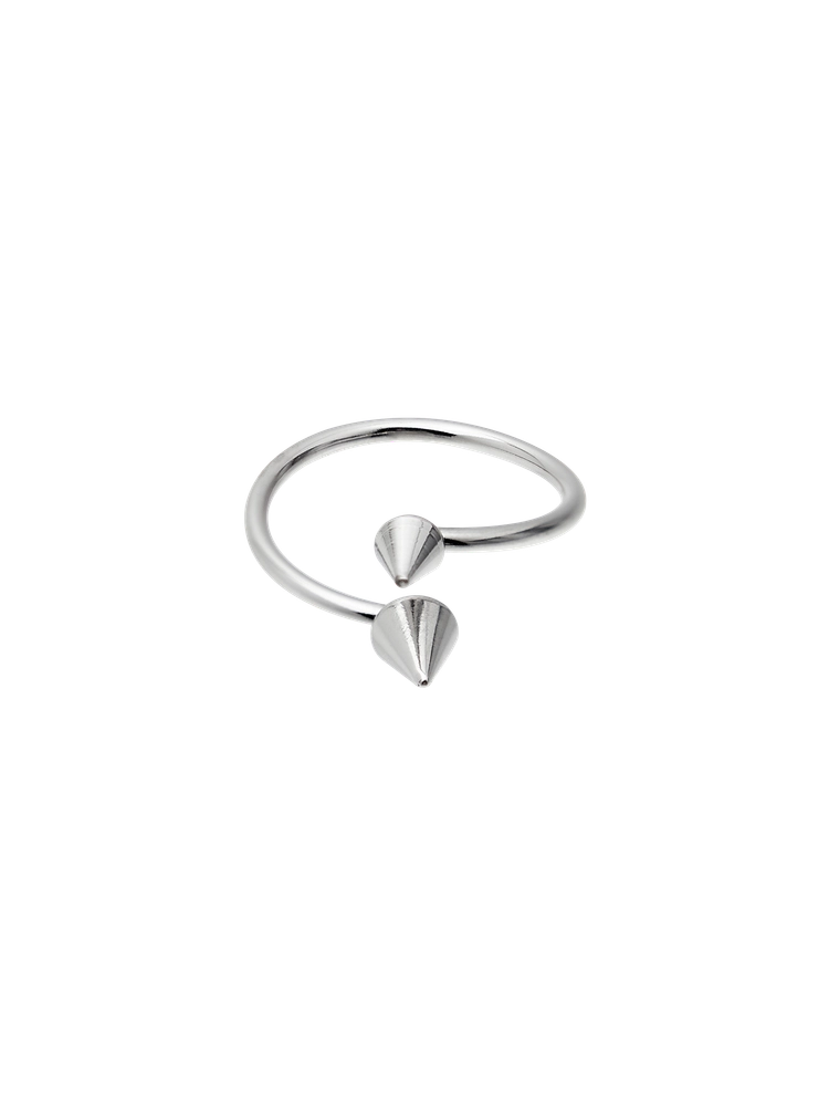 sagega-ss-26-twist-spike-ring-silver-s
