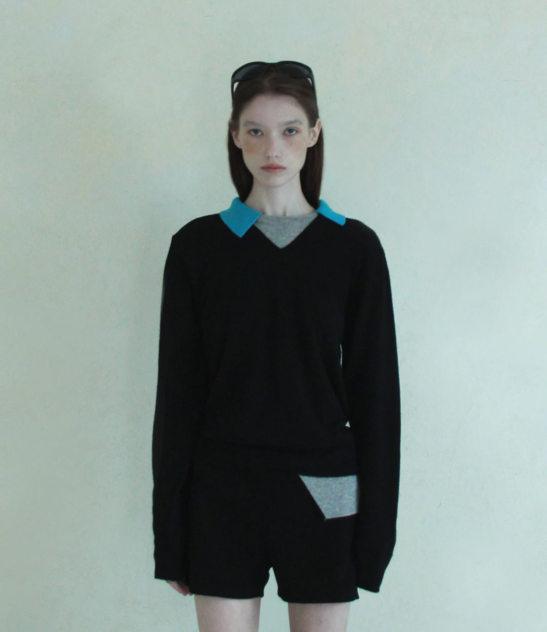 hagamos-fw-26-layered-color-panel-knit-black-black-s