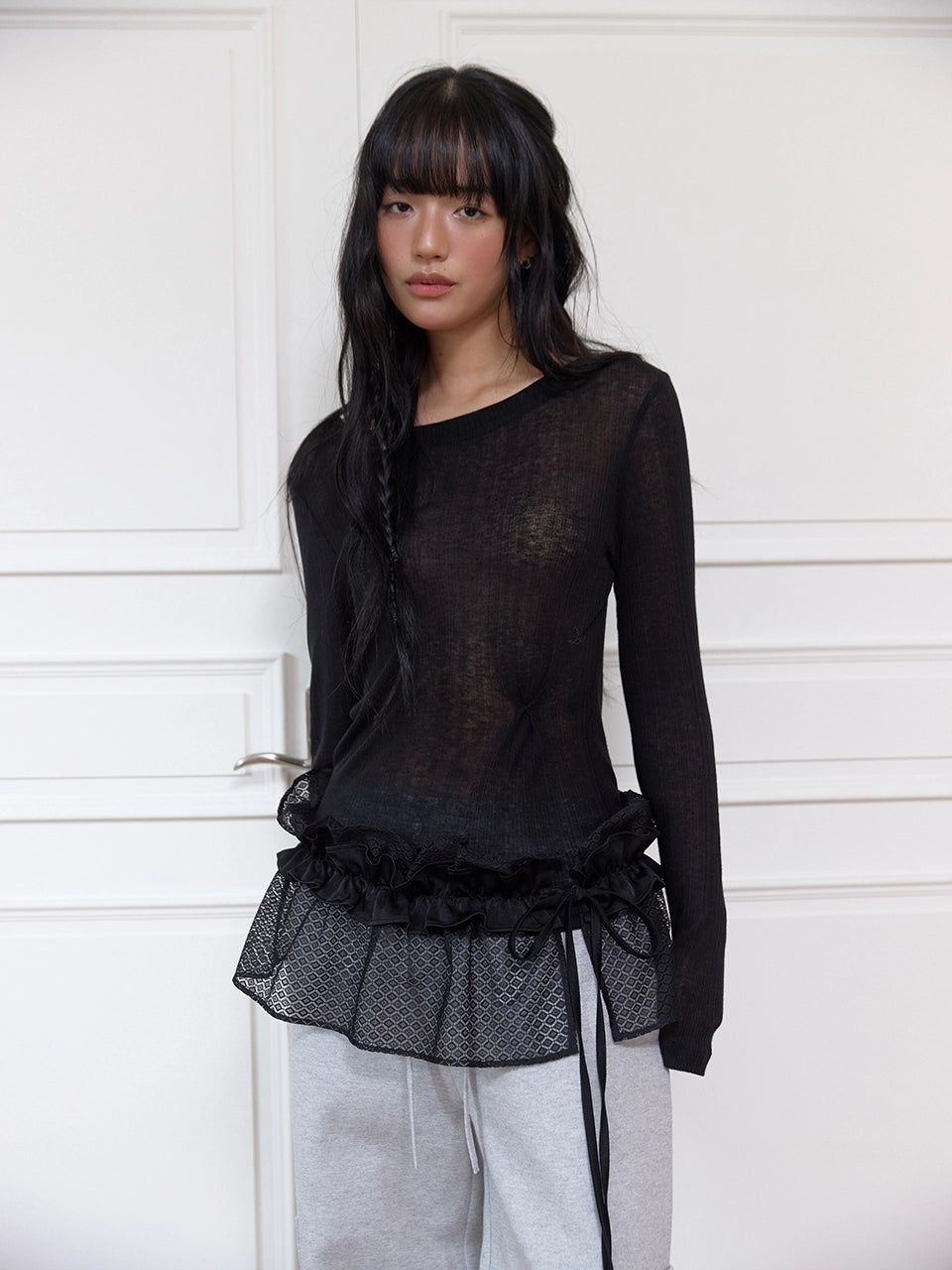 meenderi-fw-25-pinched-see-through-top-black-black-s