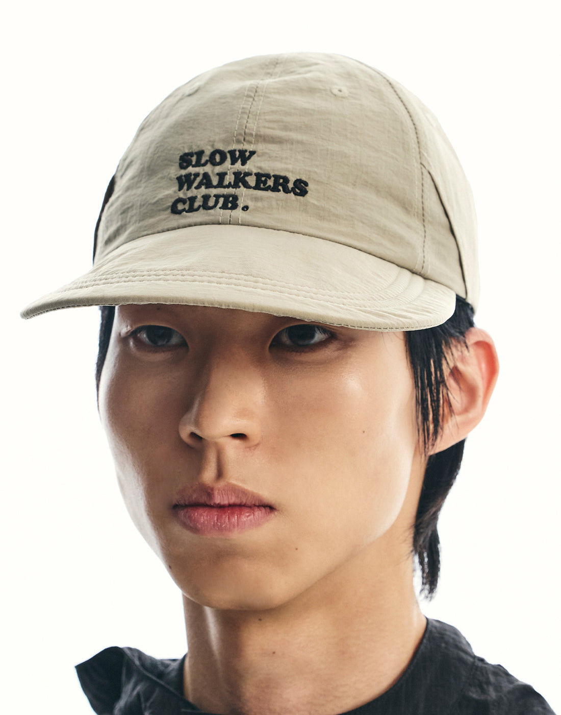 ssy-ss-26-slow-walkers-club-nylon-long-bill-cap-beige-beige-s