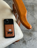 FAKEJAZZ SOCIAL CLUB Black cat magsafe card wallet