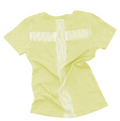 NASTYFANCYCLUB Back cross tee lemon