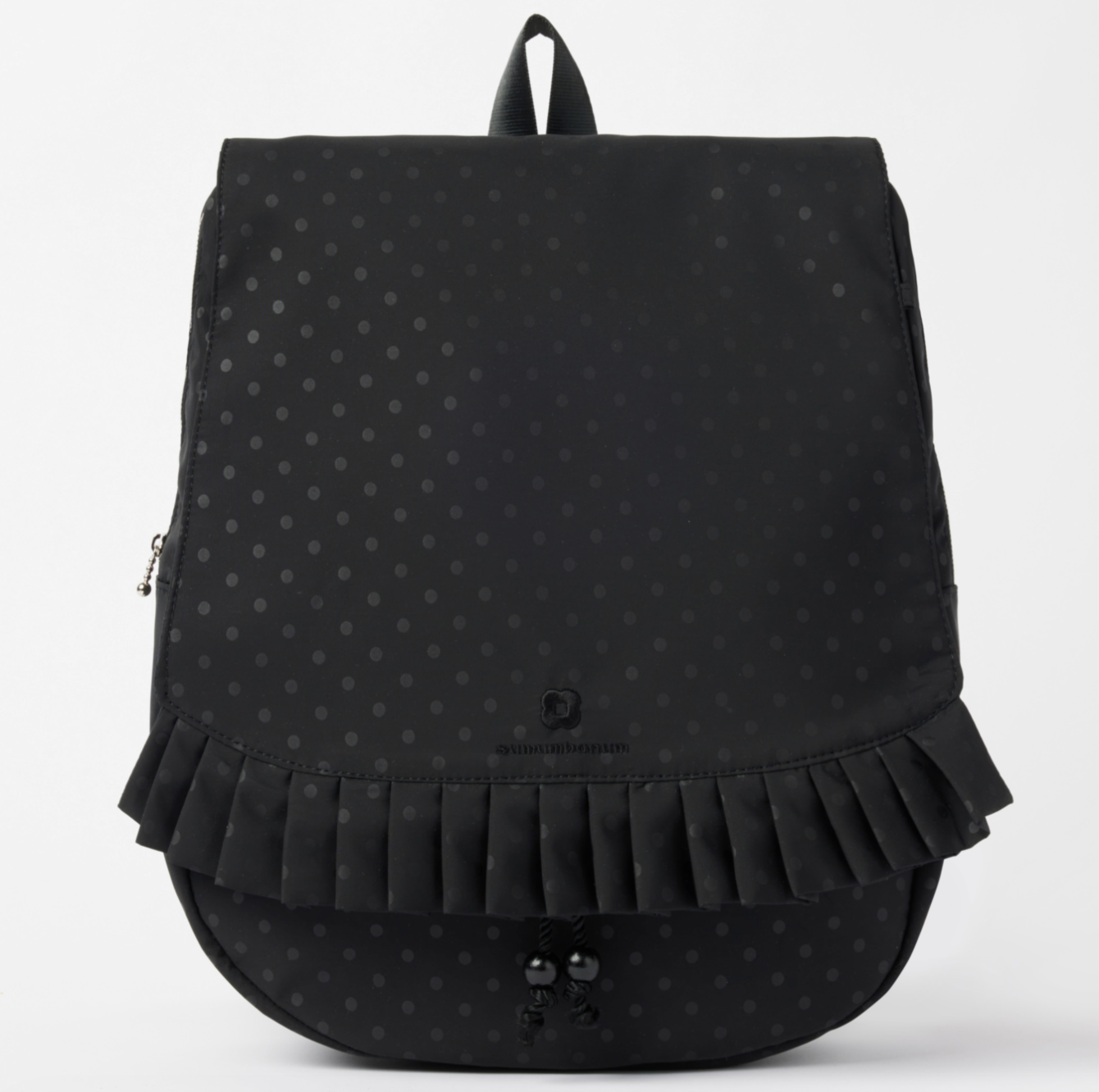 SUMUMBONUM Dot pleats backpack large black