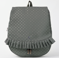 SUMUMBONUM Dot pleats backpack large warm gray