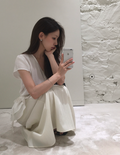 JOORTI Seine flare skirt cream