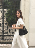 JOORTI Polina shirring dress ivory
