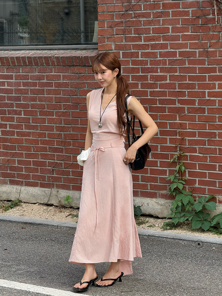 JOORTI Flow strap flare skirt