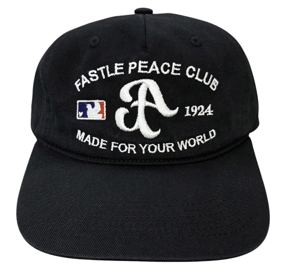 FASTLE Peace club 5panel washed cap black