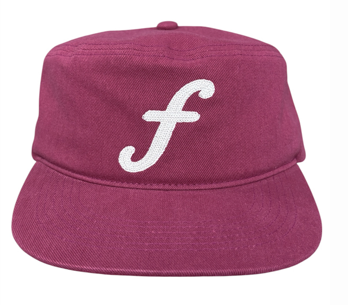 FASTLE F logo pillbox washed cap beet