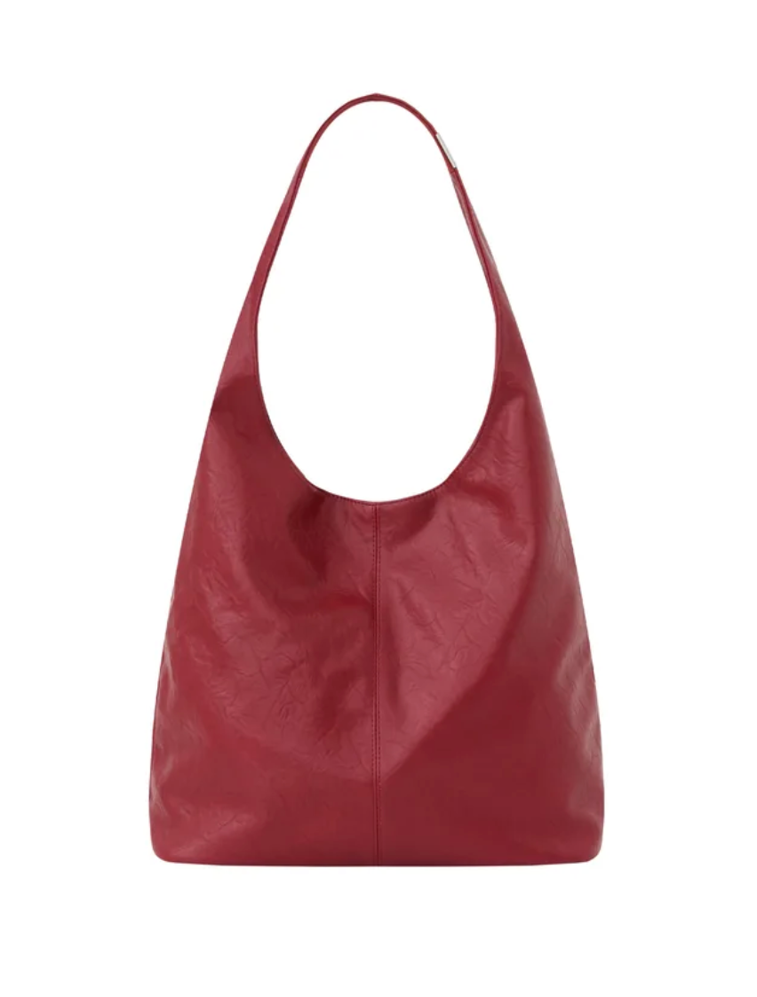 GLOWNY G leather shoulder bag red