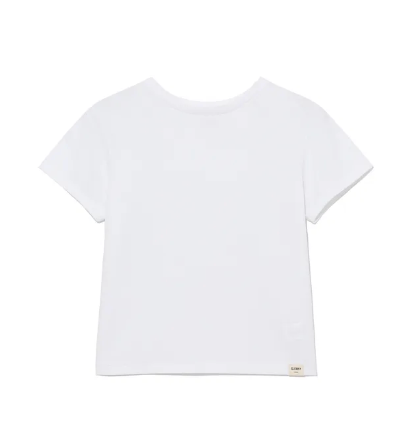 GLOWNY G classic tee white