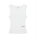 GLOWNY Rocky waffle sleeveless top 2 0 white