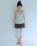 AIRRI Ruffle sleeveless blouse mint