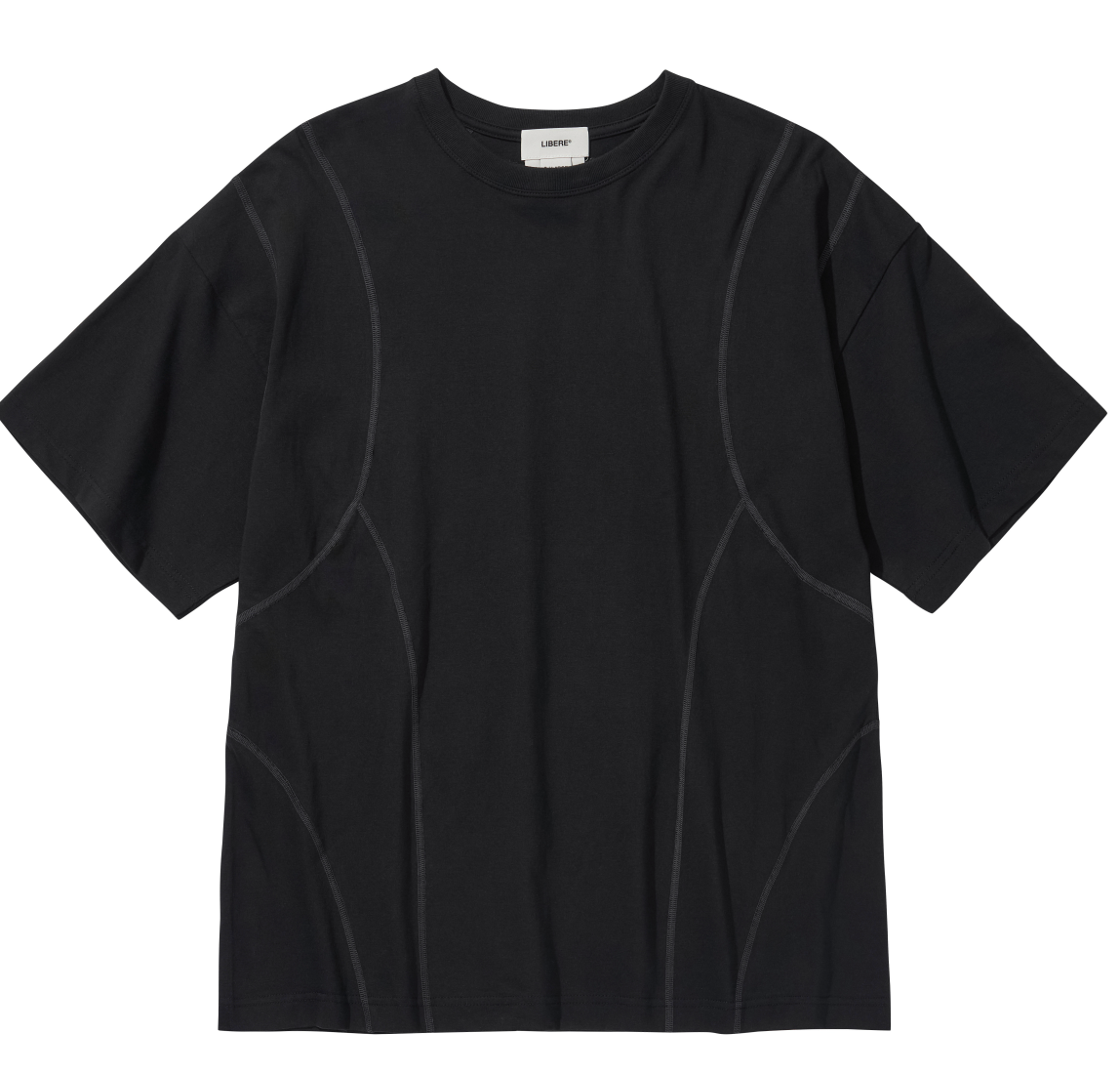 LIBERE KOREA Wave t shirt black