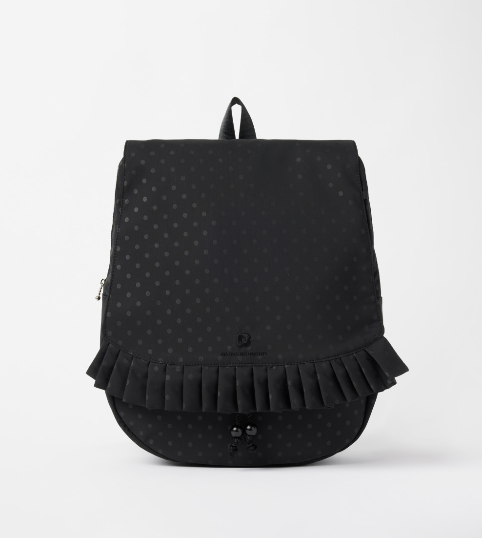 SUMUMBONUM Dot pleats backpack large black