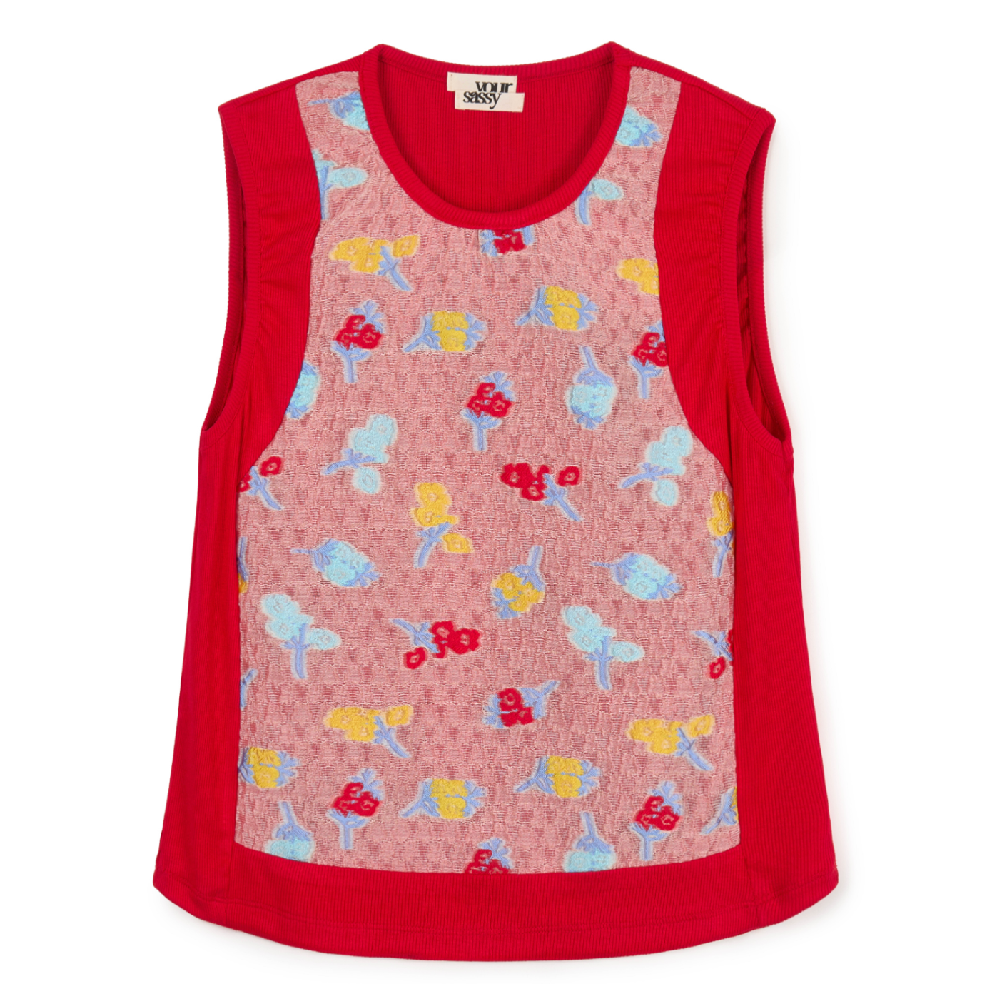 YOUR SASSY Garden sleeveless red