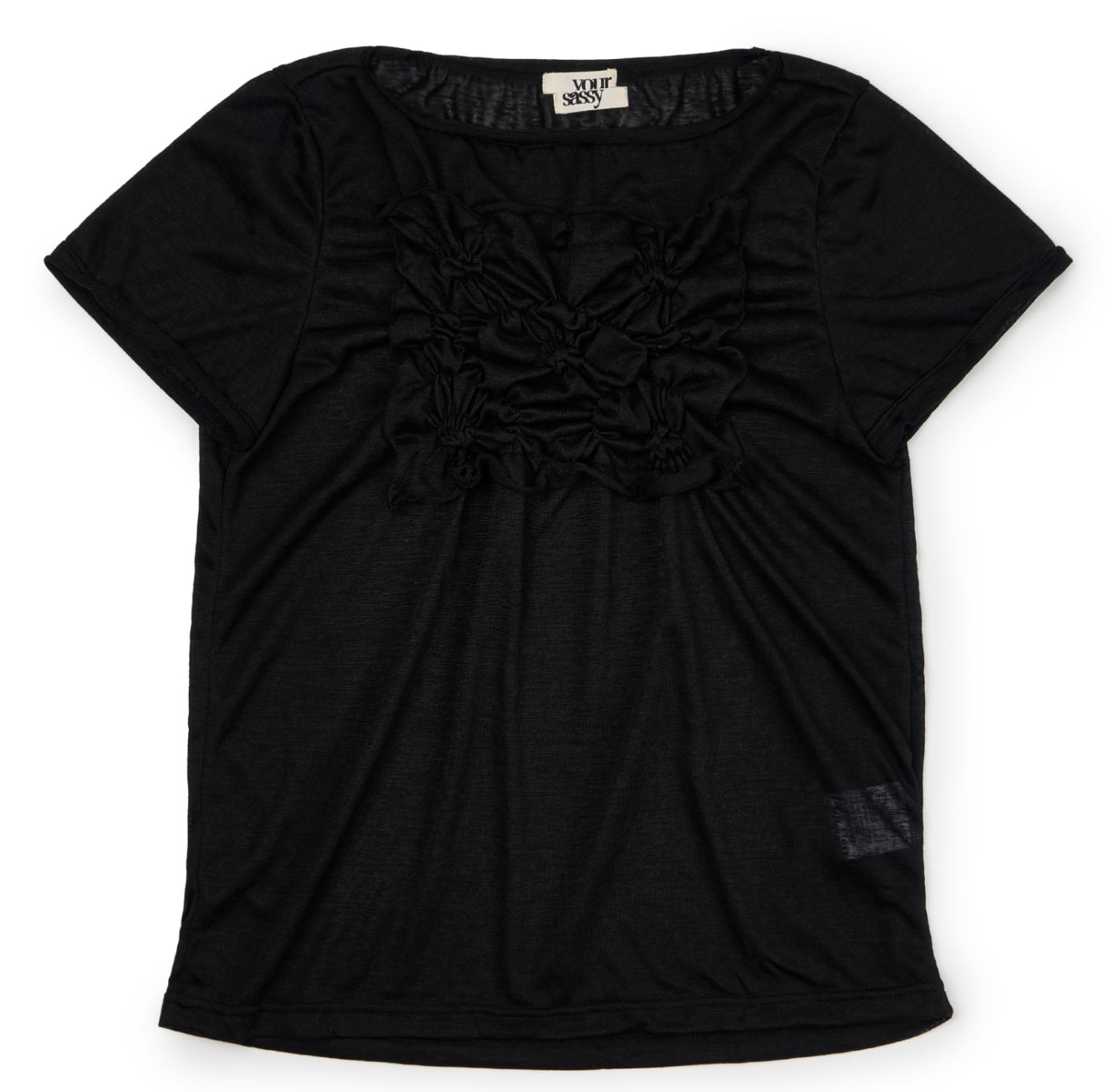 YOUR SASSY Fairy patch tee black