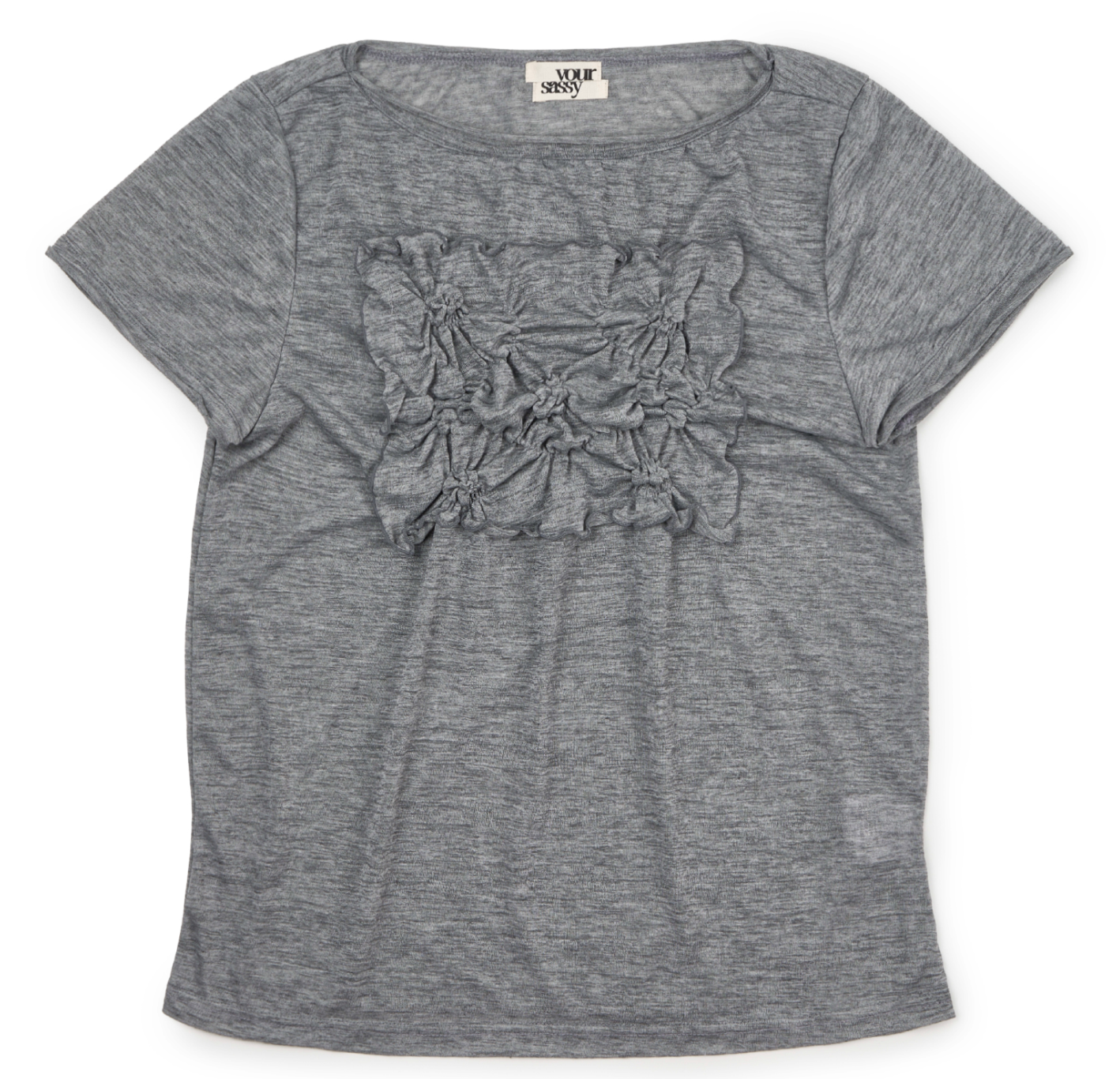 YOUR SASSY Fairy patch tee gray