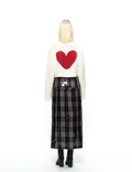 [KIMOUI] HEART CROP CARDIGAN (RED)