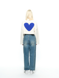 [KIMOUI] HEART CROP CARDIGAN (BLUE)