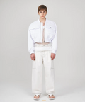[KIMOUI] QUILTED CROP BLOUSON JACKET (WHITE)
