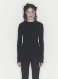 [KIMOUI] RIBBED KINT SWEATER (BLACK)