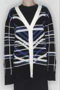 [KIMOUI] HEART GRAPHIC KINT CARDIGAN (BLUE)