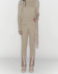 [KIMOUI] RIBBED KINT PANTS (BEIGE)