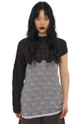 ODLYWORKSHOP Asymmetric sleeve sweater dust mauve