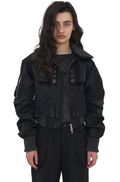 ODLYWORKSHOP Quad button bomber jacket void