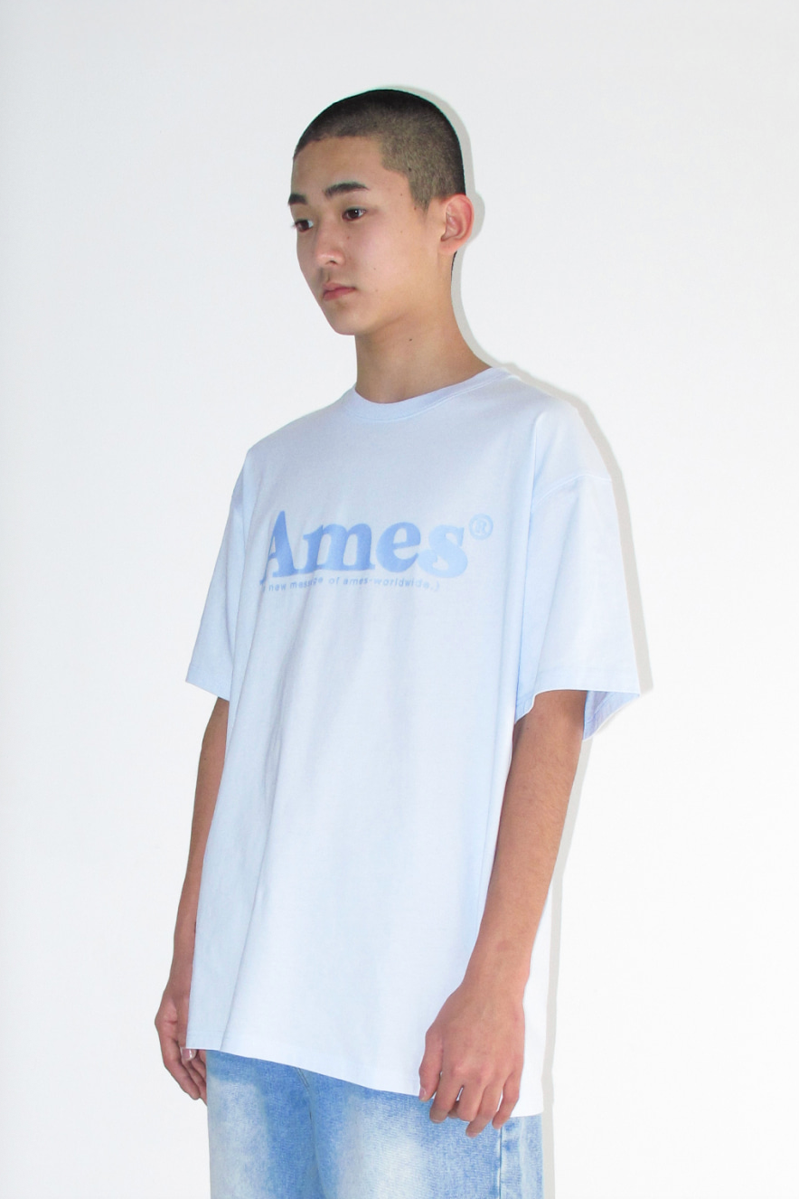 AMES WORLDWIDE Basic logo tee sky blue am2emut510a