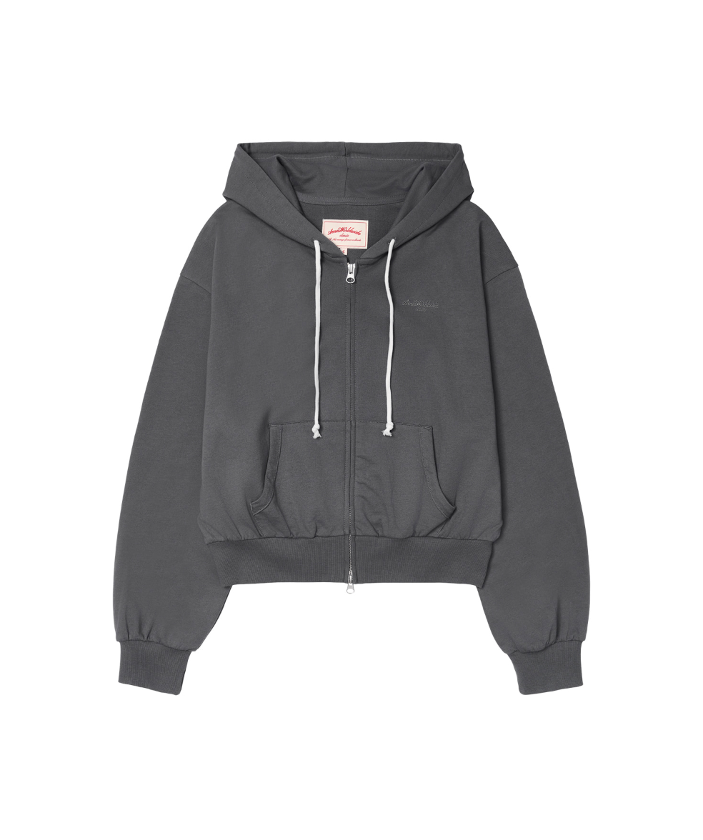 AMES WORLDWIDE Classic easy hoodie zip up charcoal