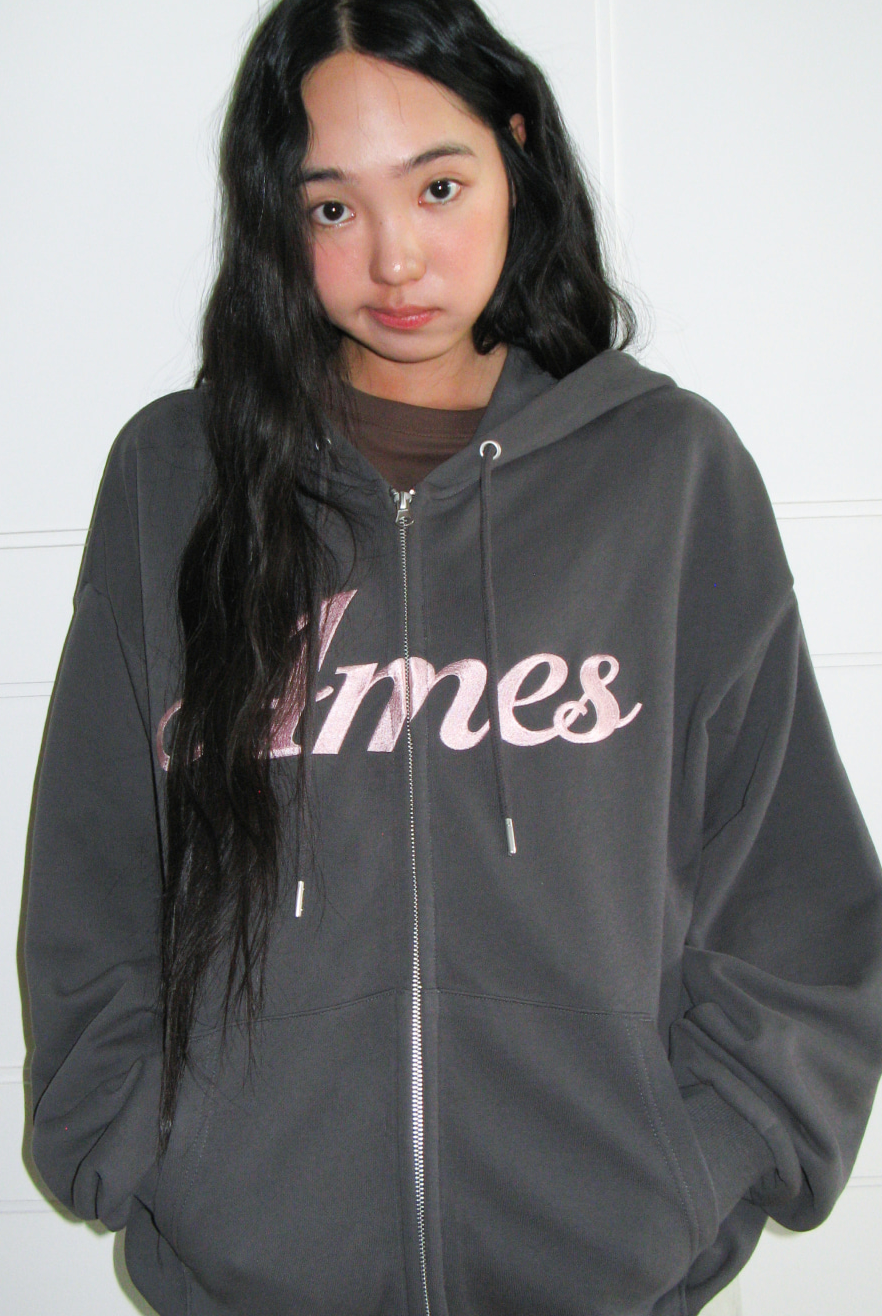 AMES WORLDWIDE Standard logo hoodie zip up