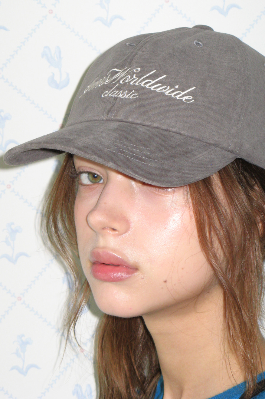 AMES WORLDWIDE Classic logo ball cap charcoal