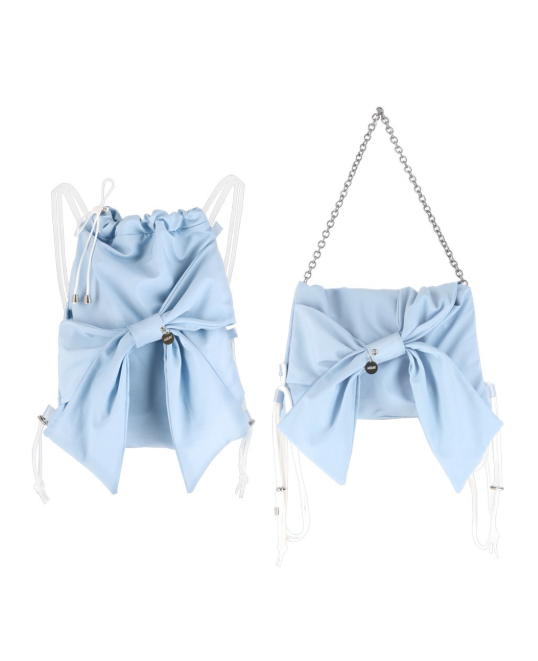 ASSAY Ribbon 2way bag _Nylon blue