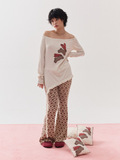 [MINJIENA] heart lace pants brown