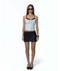 KASHIKO Spangle mini skirt black
