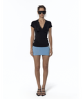 KASHIKO Lily mini skirt pants pog blue