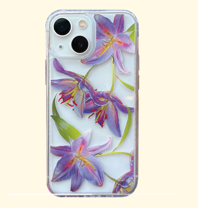 SUMMERDREAMER Midnight lily clear case