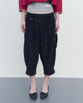 ONSKA Belt string harem pants black