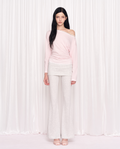 WHISFAIRY Melly lace top pink
