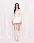 WHISFAIRY Sheer layer top pink