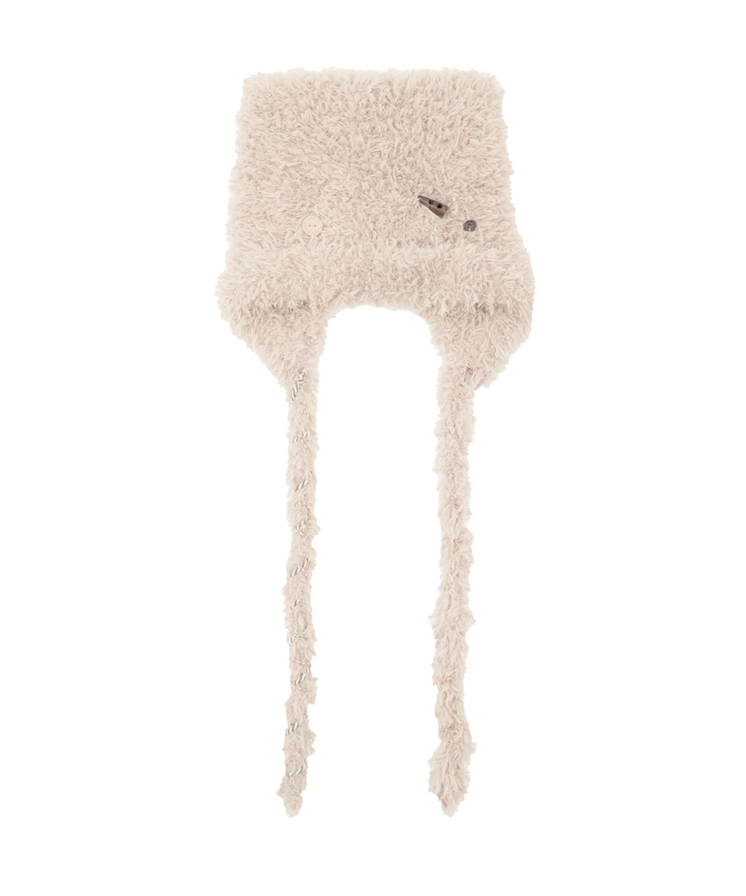 high-school-disco-fw-25-mixed-strap-fluffy-cat-beanie-beige-beige-s